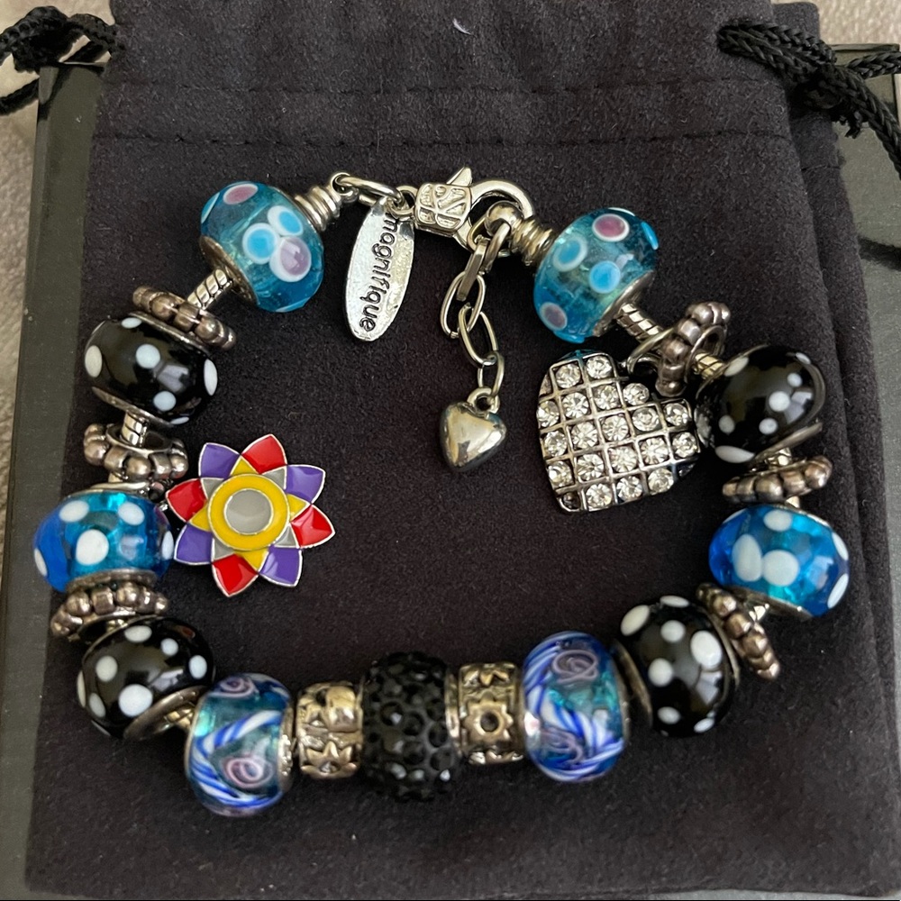Murano Glass & Sterling Silver Bracelet